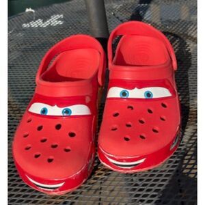 Crocs Lightning Mcqueen Men's Size 8 Women's Size 10 No Lights